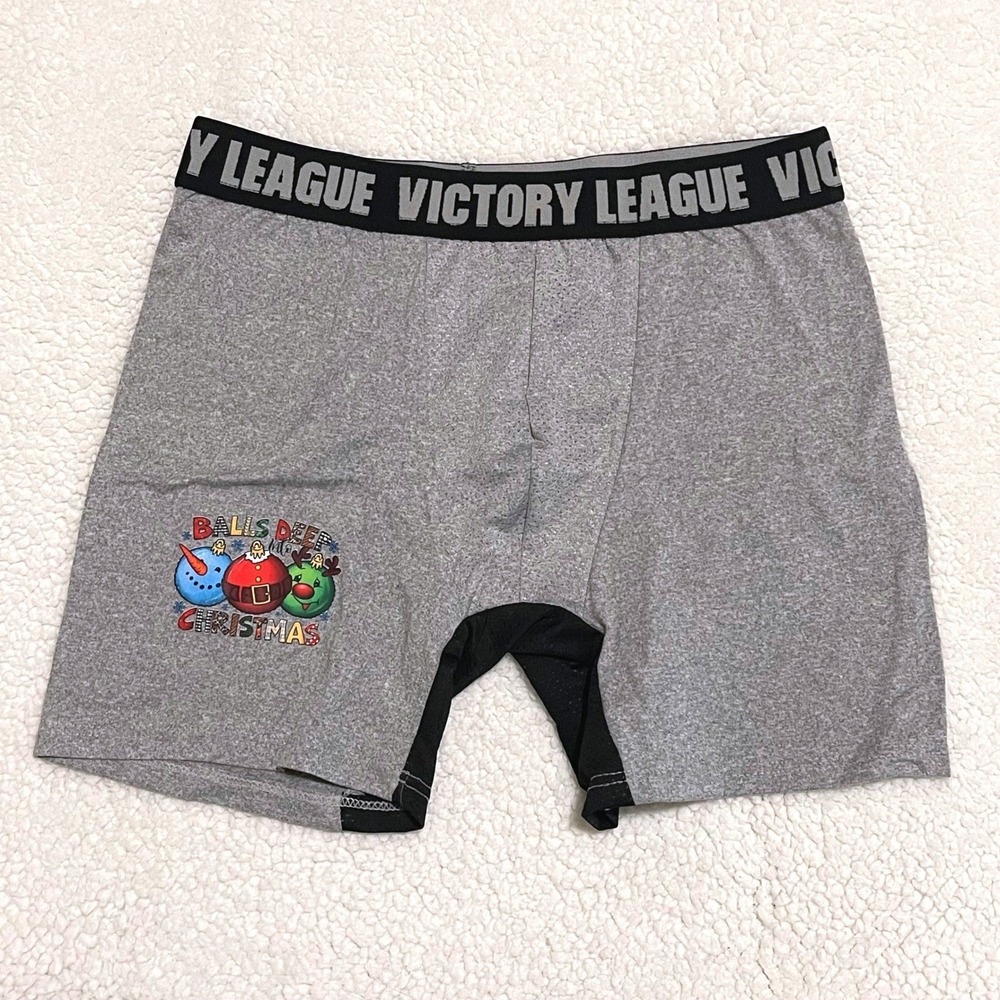 Balls Deep Into Christmas Victory League Boxer Briefs Size Large (36-38) New‎